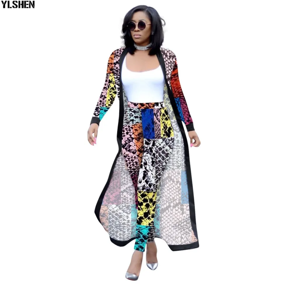 African Sets For Women New Print African Clothes Elastic Bazin Baggy Pants Rock Style Dashiki Long Sleeve Famous Suit For Lady 08