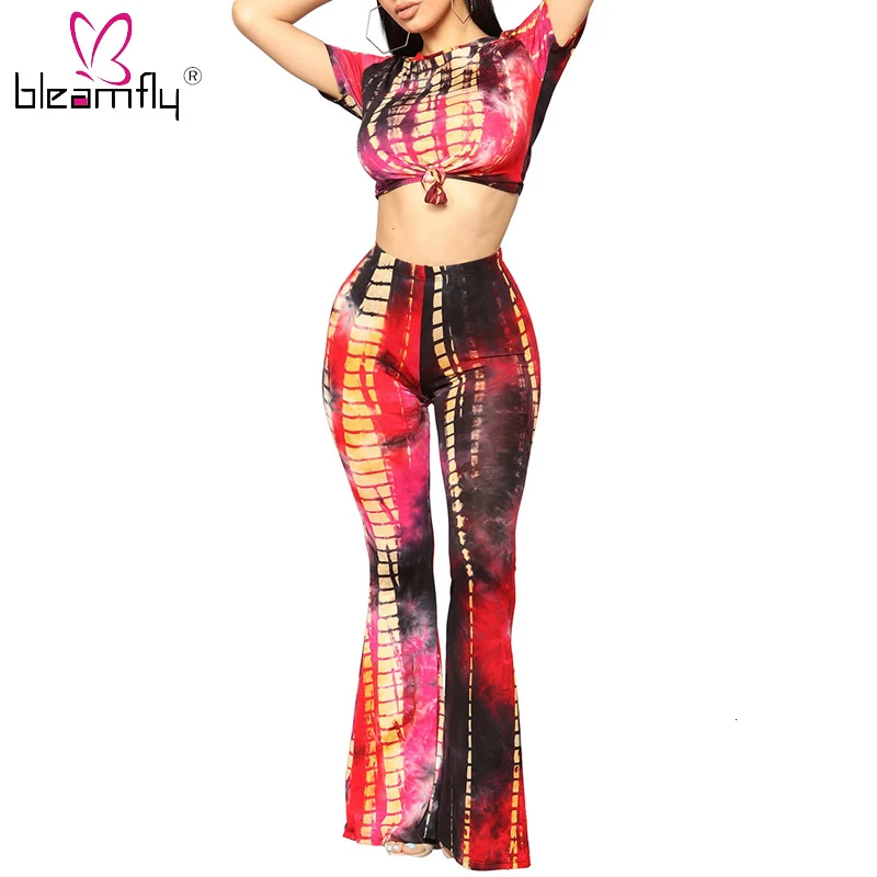 2018 летний сексуальный укороченный топ + штаны комплект из двух предметов женский