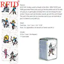 23 шт. набор NFC карты легенда о Зельде дыхание дикого волка Ссылка для Amiibo новейший популярный водонепроницаемый Лидер продаж RFID карты