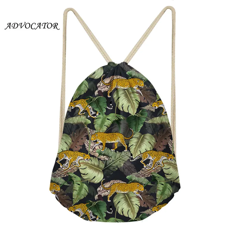 

Women Men Drawstring Bags 3D Leaf Animals Printing Backpacks for Teenagers Travel Storage Pouch Backpack Sack Mochila Cordon