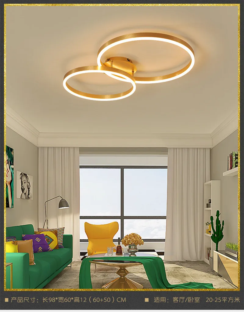 LOFAHS современная люстра освещение блеск Светодиодная лампа для гостиной спальни современная светодиодная потолочная люстра освещение