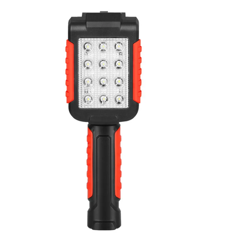 Перезаряжаемый светодиодный светильник-Вспышка 12 SMD красный светильник портативный подвесной светильник 3 режима COB водонепроницаемый фонарь светильник Магнитная Рабочая лампа - Испускаемый цвет: red