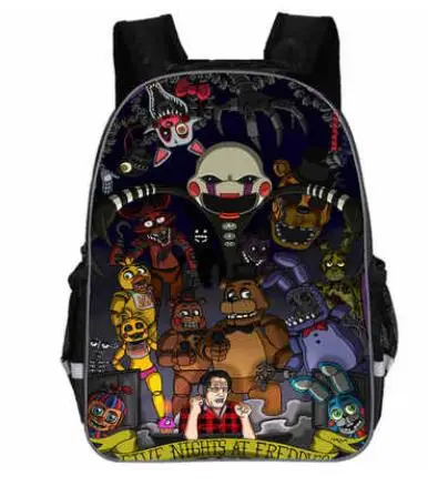 Five Nights at Freddy's» «пять ночей у Фредди» золото школьный рюкзак Капитан Америка рюкзак для мальчиков и девочек студентов школьная сумка для подростков рюкзаки 13/16 дюймов Mochilas - Цвет: photo color