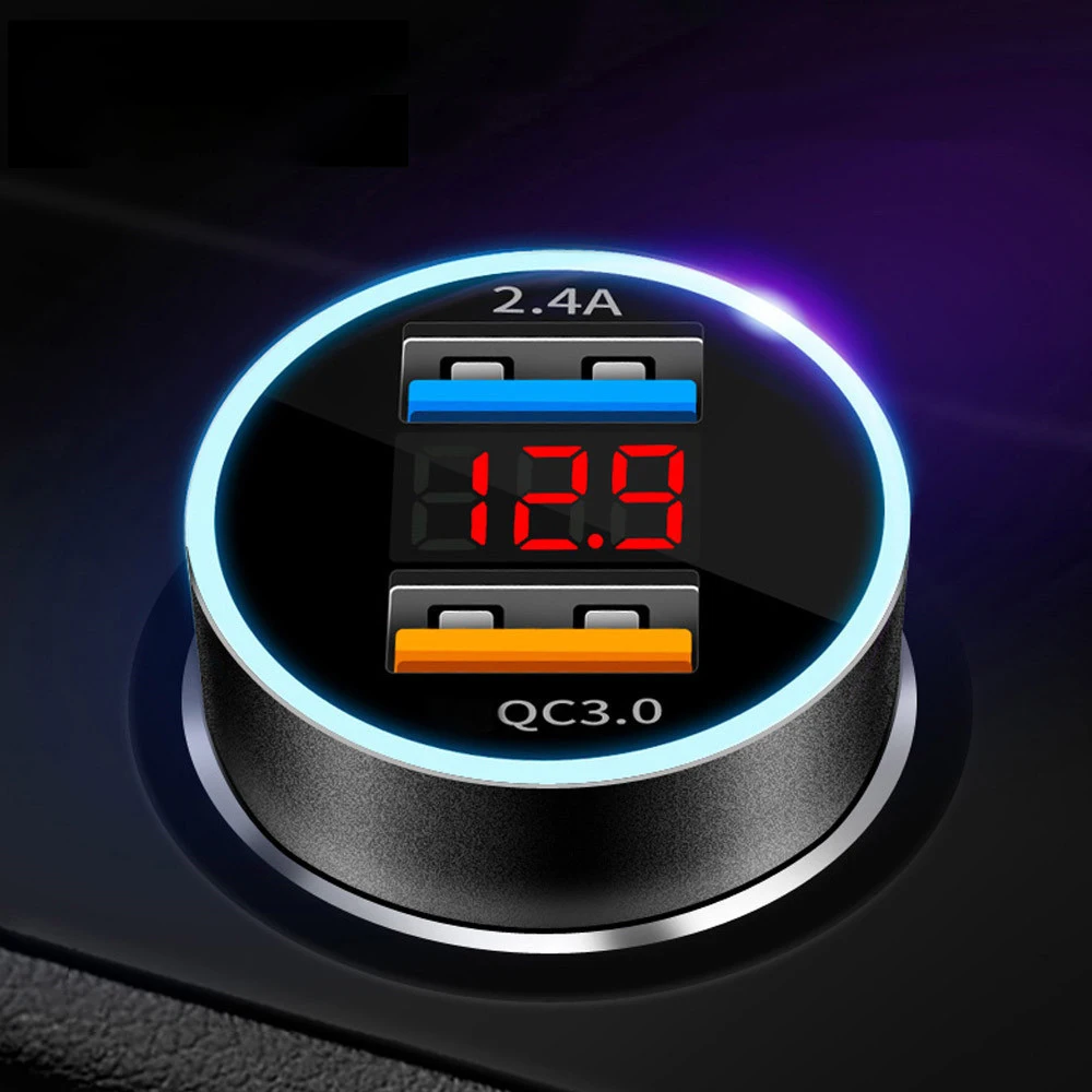 Precio Especial Carga rápida 3,0 USB 2,0 cargador de coche para Samsung S10 S9 S8 más Xiaomi iPhone Huawei QC3.0 QC2.0 de carga rápida coche cargador de teléfono 9jd93lZk