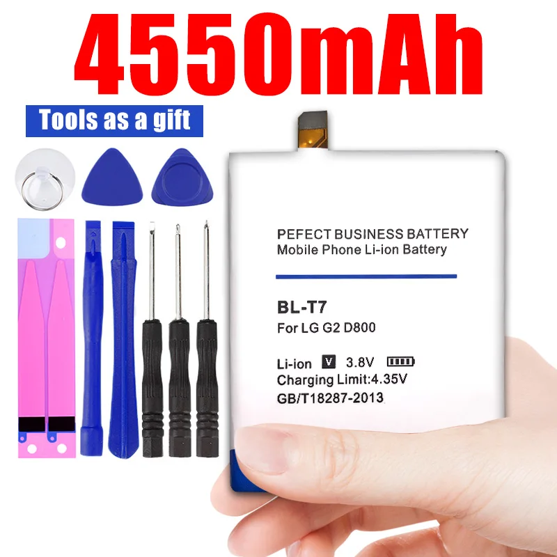 4550 мА/ч, BL-T7 BL T7 BLT7 Батарея для LG Optimus G2 D800 D802 D801 L-01F LS980 P693 VS9801 VS980 LS980