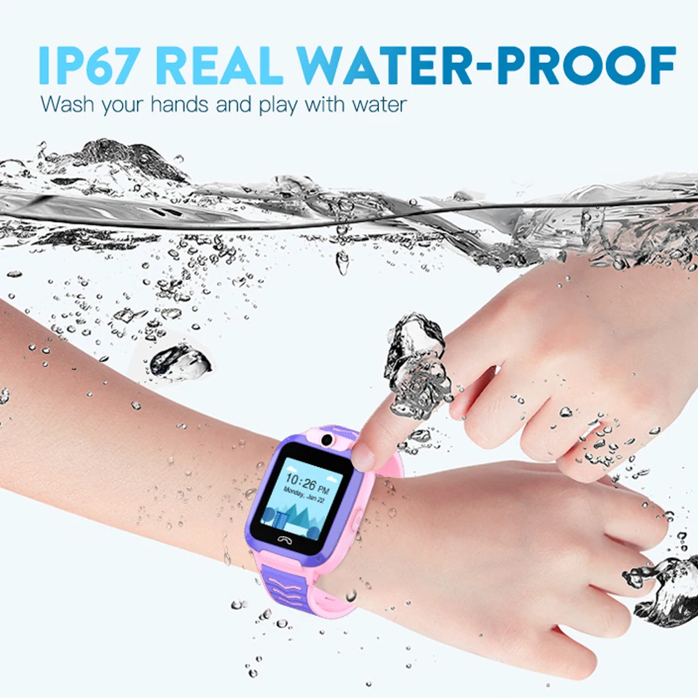2020 neueste 4G Smart Uhr Kinder Video Anruf IP67 Wasserdichte GPS WIFI SOS Q51 Smartwatch Baby Kam