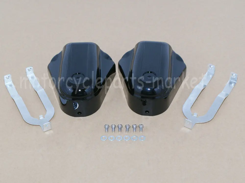 ABS Rear Axle Covers Guards For Harley Softail Cross Bones FLSTSB Slim