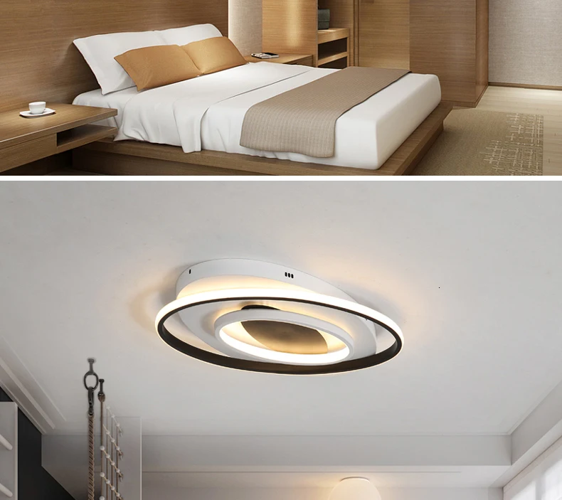 Chandelierrec, алюминиевый декор, современный светодиодный потолочный светильник, низкие потолочные светильники для гостиной, спальни, домашнего освещения, потолочные светильники с затемнением