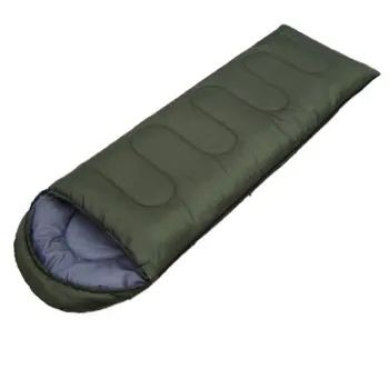 Envelope Outdoor Camping Adult Sleeping Bag Portable Ultra Light Waterproof Travel Hiking Sleeping Bag With Cap 2