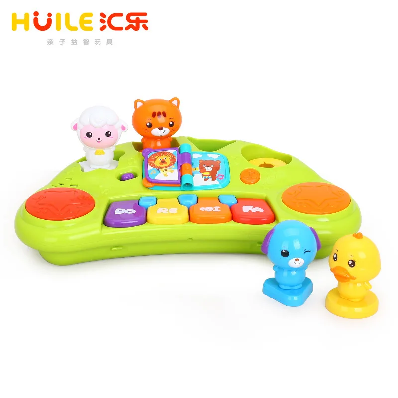 Huile toys 807A Joy dong wu qin младенческое маленькое пианино детское музыкальное воспроизведение игрушка хомяк 6-12 месяцев