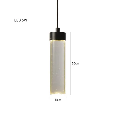 Креативный подвесной светильник в скандинавском стиле, современный индивидуальный подвесной светильник для бара и ресторана, простой художественный подвесной светильник с одним хрустальным стеклом - Цвет корпуса: M