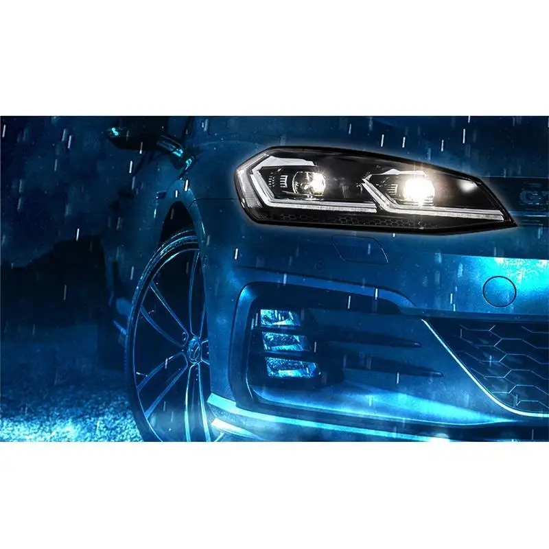Ходовые огни Luces Para авто светодиодный Assessoires Поворотники боковые Automovil автомобильное освещение фары 18 для Volkswagen Golf 7