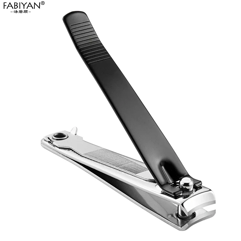 Stainless Steel Nail Art Clippers Manicure Files Cutter Nipper Machine Knife Fingernail Toenail Trimmer Care Tool Black
