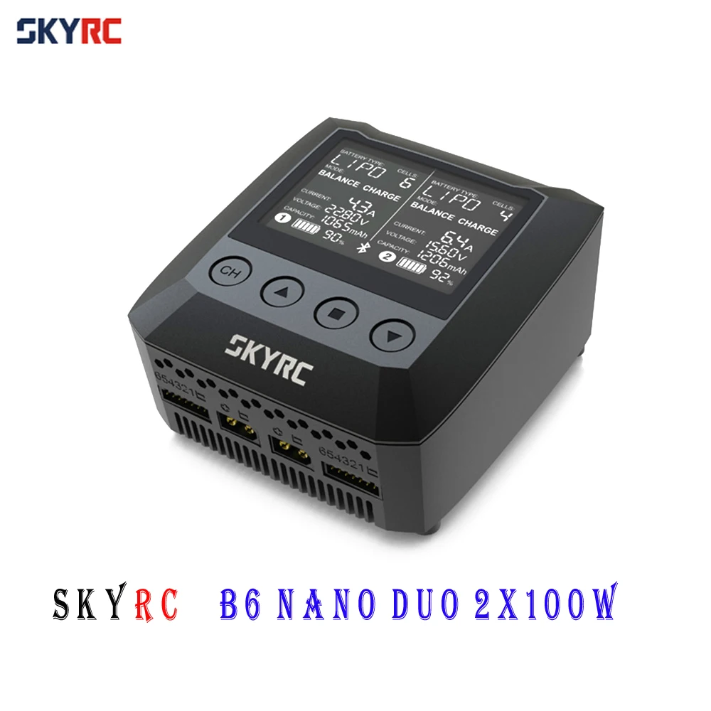 Origina SKYRC B6 Nano Duo 2X100 Вт 15A AC Bluetooth умное зарядное устройство СОП зарядное устройство Поддержка небесное зарядное устройство приложение