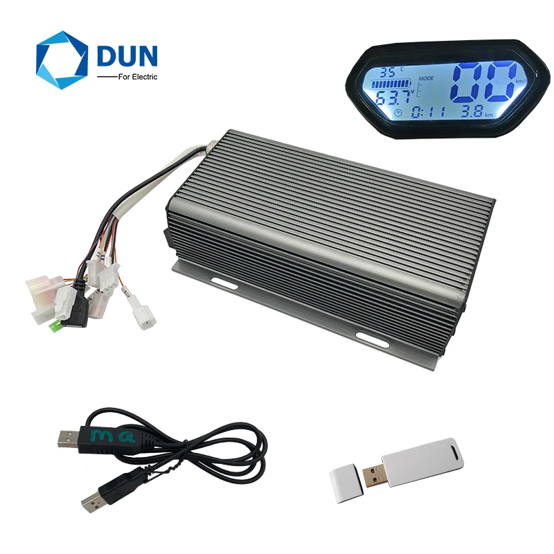 Sabvoton SVMC72150 3000W 72V 150A Sine wave BLDC Motor Controller with LCD speedometer and Bluetooth for QS motor