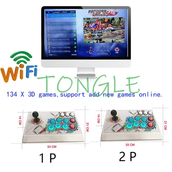 

NEW Pandora box 3d WiFi 4018 in 1 (2448 in 1) Classic Home Console WiFi Arcade Game Device Dual Joystick HDMI VGA Interface