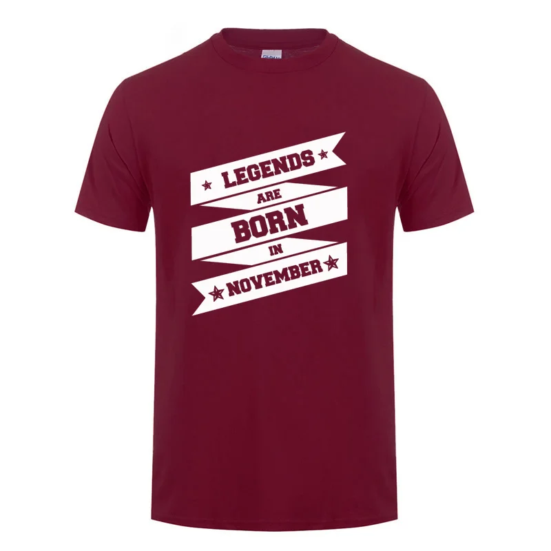 Men's T Shirt Funny Birthday Gifts For Daddy Father Husband Boyfriend Grandpa Son Brother Legends Are Born In November T-Shirt |