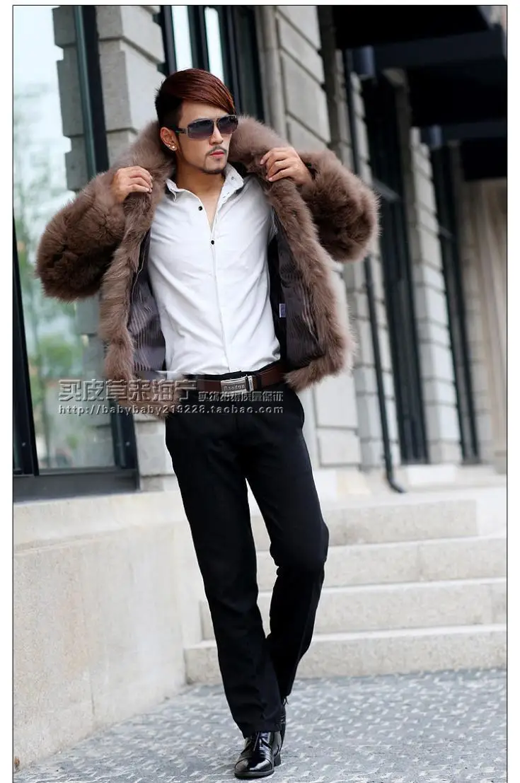 Vetement мужской мех лисы пальто, зимняя верхняя одежда сплошной цвет пушистый атмосферу в готическом стиле, пушистый мех пальто плюс Размеры S~ 3XL
