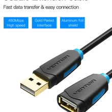 Vention USB 3,0 Удлинительный кабель от мужчины к женскому Удлинительный кабель быстрая скорость USB 3,0 кабель Расширенный для ноутбука ПК USB 2,0 удли...