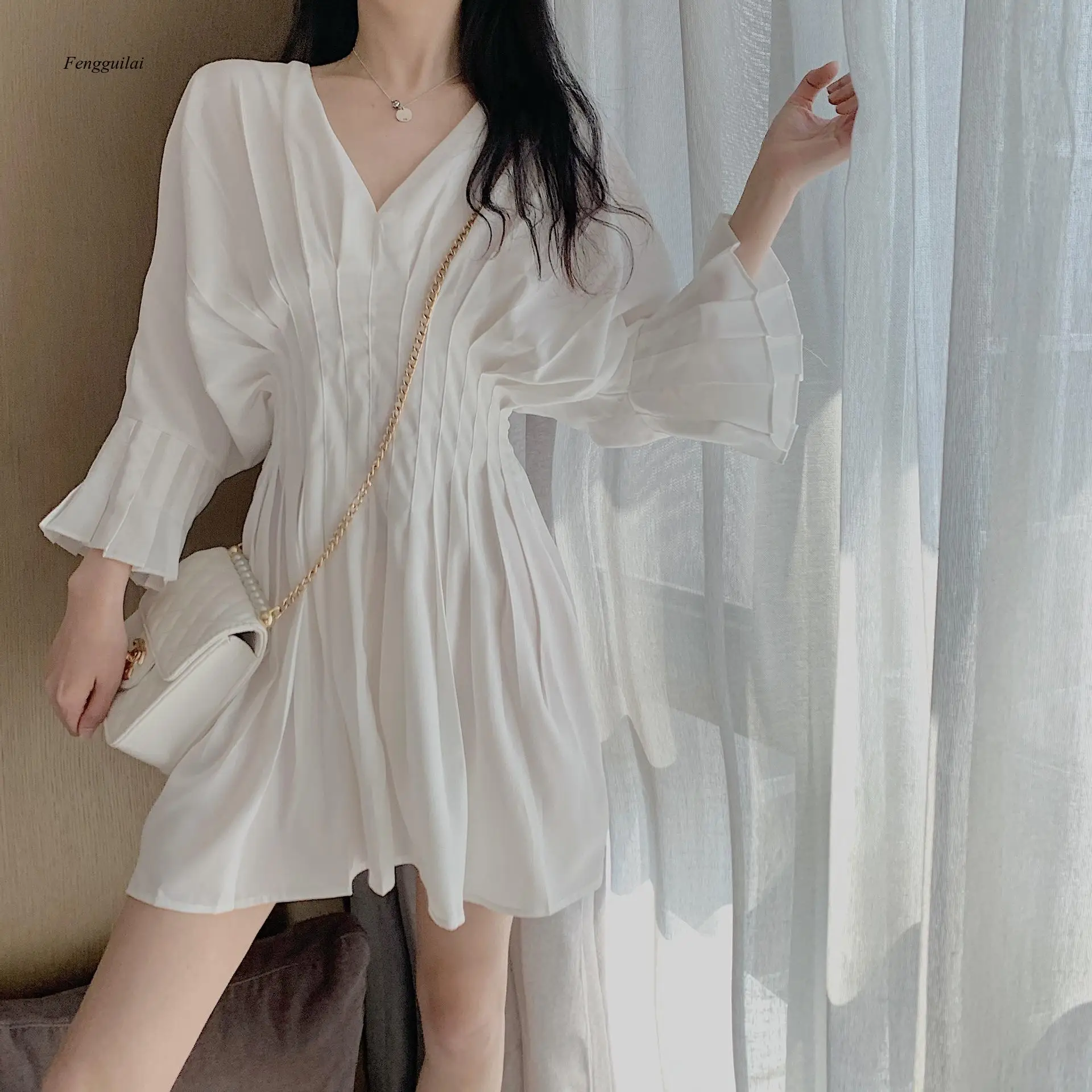 

New French V-Neck Dress In Summer 2020 New for Women