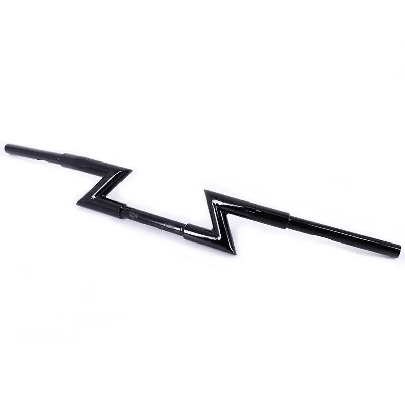 Black " 25 мм руль Z-Bar универсальный для Harley Honda Suzuki Кафе Racer Cruiser VN - Цвет: Black
