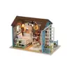American Style Wooden Toys for Children Classical House DIY Mini Dollhouse Toys with LED Light Handmade Doll House Furniture Kit ► Photo 2/6