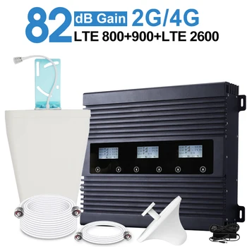 

82dB LTE 800 900 LTE 2600 Repeater 2G 4G Amplifier