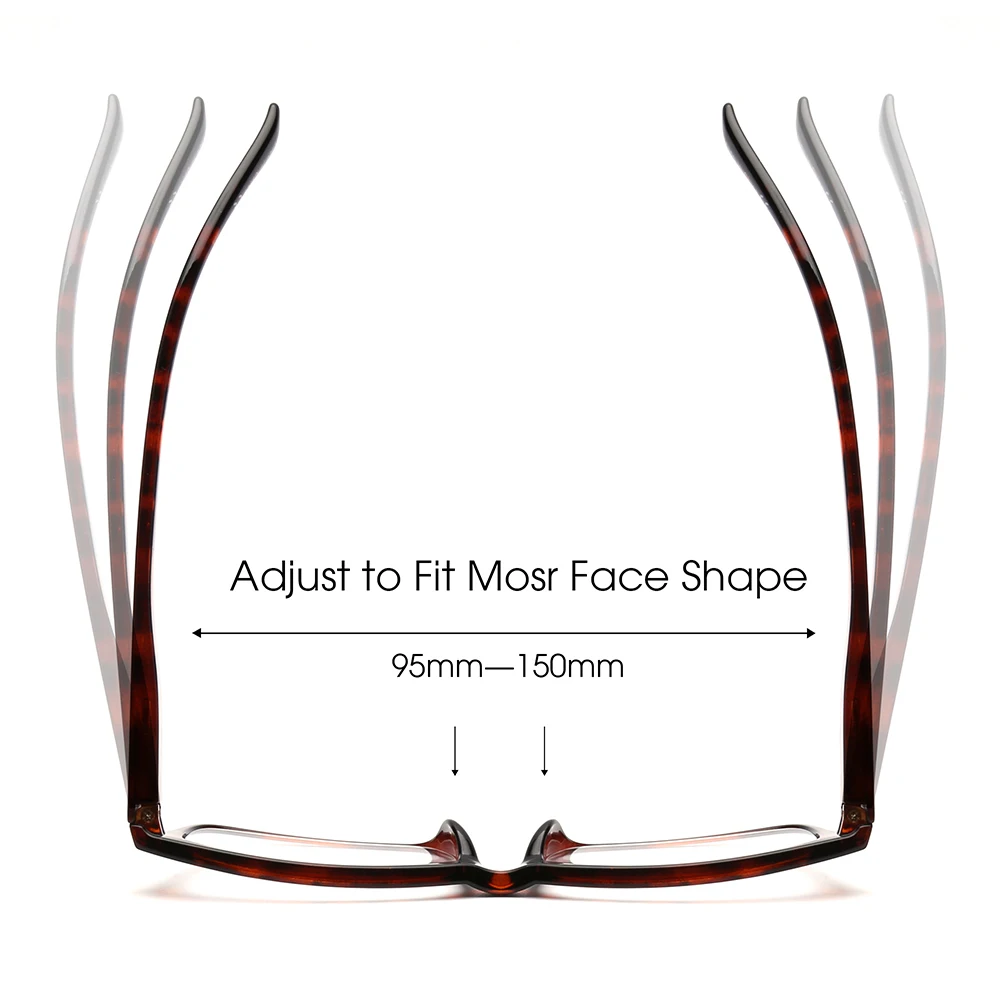 JM Vintage Square Reading Glasses Spring Hinge for Women Men Magnifier Presbyopic Diopter reading glasses presbyopic glasses