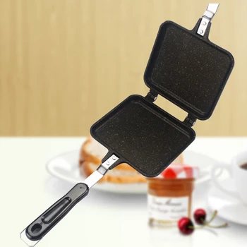 

Double-sided Frying Pan 15cm Baking Tray Non-stick Skillet Cooker Wok Pan Bread Pizza Egg Pan Gas Stove Pancake Pan for Home