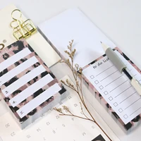 Sharkbang 74mmx105mm100 Sheets Leopard Series Memo Notepad Paper To Do List Message Notes Planner School Stationery Mini Book 1