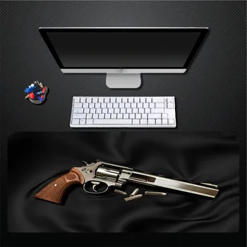 

Black Background Revolver Mouse Pad Precision Large Size Locking Edge Pad Game Speed Keyboard Mouse Pad Rubber Fabric
