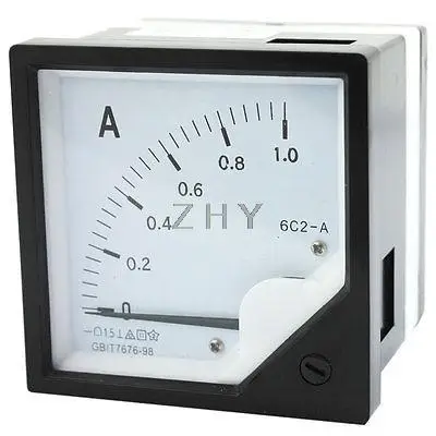 

DC 1A Measuring Tool Rectangle Panel Analog Meter Amperemeter