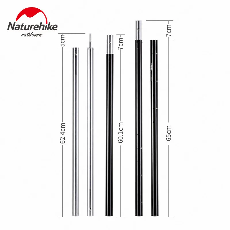 

Naturehike Telescopic 190-300cm Folding Outdoor Camping Awning Support Rod Aluminium Alloy Sun Shelter Pole Tent Accessory