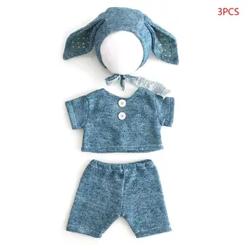 

3 Pcs/set Fashion Infant Photo Clothing Sweet Newborn Baby Girls Photography Clothes Accessories Hat Pants Outfits E65D