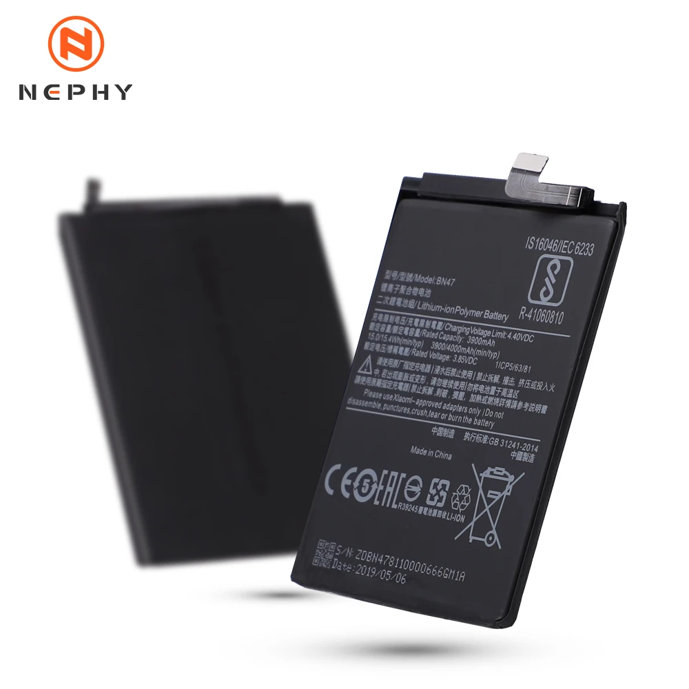 nephy Батарея BN47 для Xiaomi mi A2 Lite Red mi 6 Pro мобильного телефона запасной аккумулятор бесплатные инструменты трек
