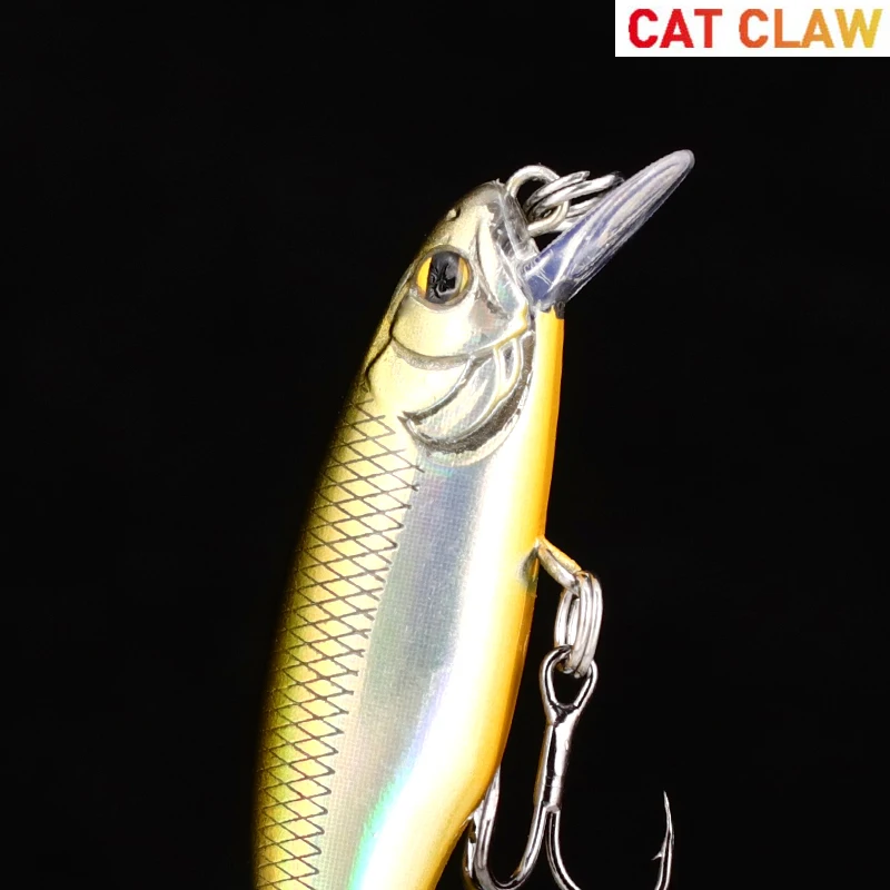 Cat Claw Minnow 60MM/4.8g fishing Lure Treble Hooks Surface upper middle water Floating Sea Fishing Lure Hard Fake bait 505M NEW Cat Claw Minnow 60MM/4.8g fishing Lure Treble Hooks Surface upper middle water Floating Sea Fishing Lure Hard Fake bait 505M NEW
