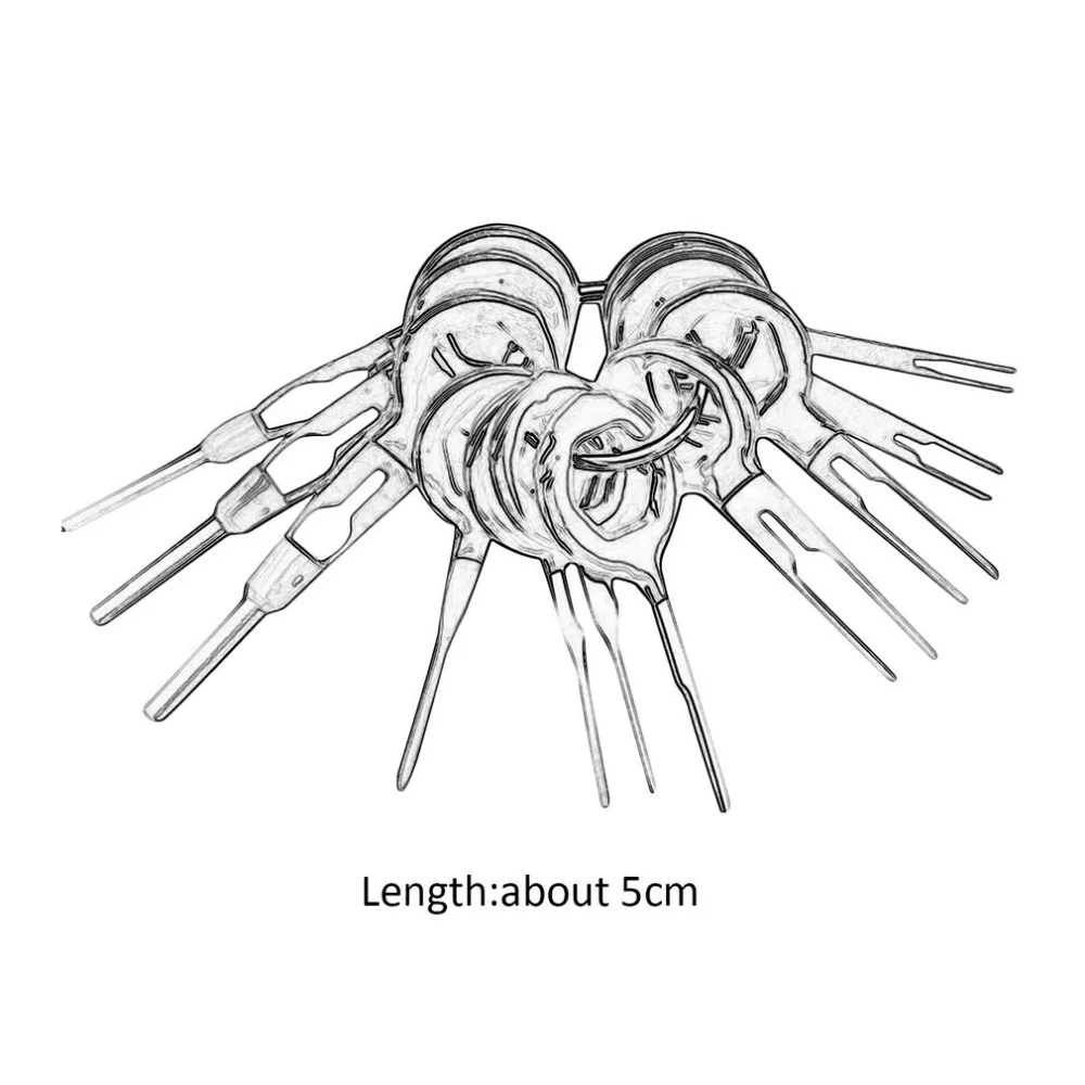 3/8/11 шт./компл. высокое качество автомобильный разъем терминал извлечения Палочки задняя игольная проволока разъем жгута обжимной контакт инструментов для ремонта автомобиля