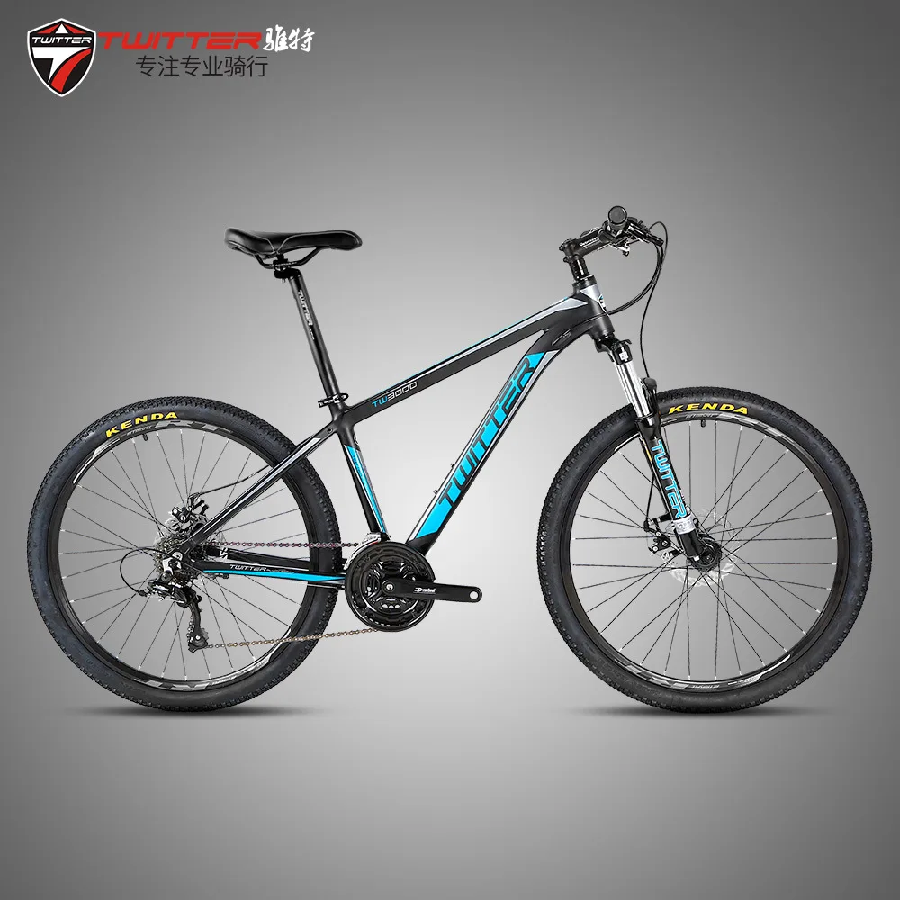 Zute Aluminum Alloy Mountain font b Bike b font Tw3000 Flat Welding Innerline 24 Speed Disc