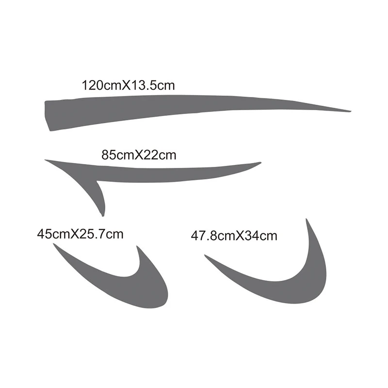 

1 Pair RV Sticker (Black+Grey)Vinyl Waterproof Sunscreen Decal Graphic Auto Stickers for Motorhome Caravan Camper Van