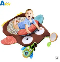 Детское одеяло с изображением совы, игровой коврик для ползания, подходящий коврик для занятий спортом, игрушки, детский коврик для
