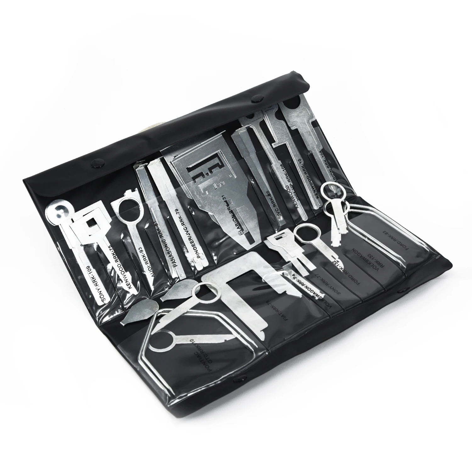 Radio Car Removal Tool Set Opening Automobile Stainless Steel CD Release For Ford Silver 16 5