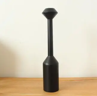 28cm Черный деревянный подсвечник качество черный подсвечник - Цвет: 28cm