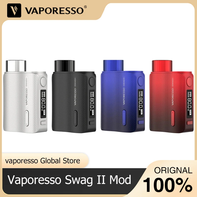 Оригинальный бокс-мод Vaporesso Swag II вейп с питанием от одной батареи 18650 чипом AXON