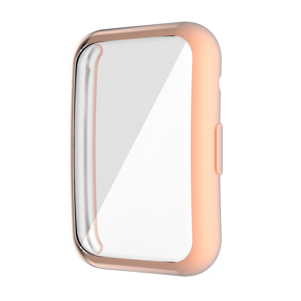 TPU Protective Watch Case Cover with Full Screen Glass