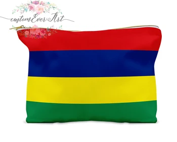 

Mauritius cosmetic bag personalized makeup bag small cosmetic bag toiletry bag zipper pouch bridesmaid gift