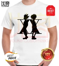2020 moda hunter x hunter anime killua zoldyck design t camisas japão anime x-men hunter camiseta de manga curta para homem
