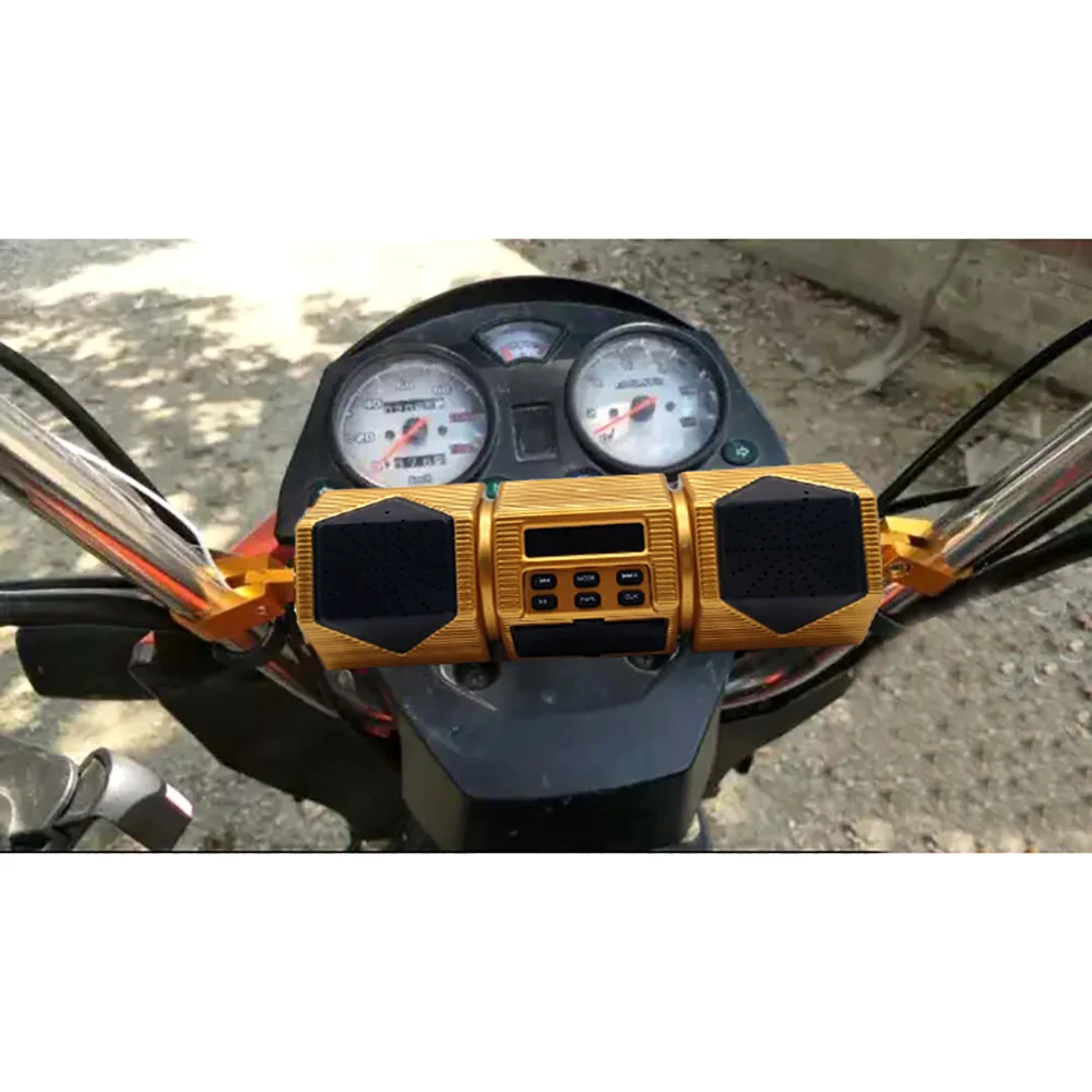 12V мотоциклов MP3 музыкальный плеер fm-радио с светодиодный Дисплей Водонепроницаемый несколько режимов быстро нож для очистки овощей Bluetooth стерео Динамик