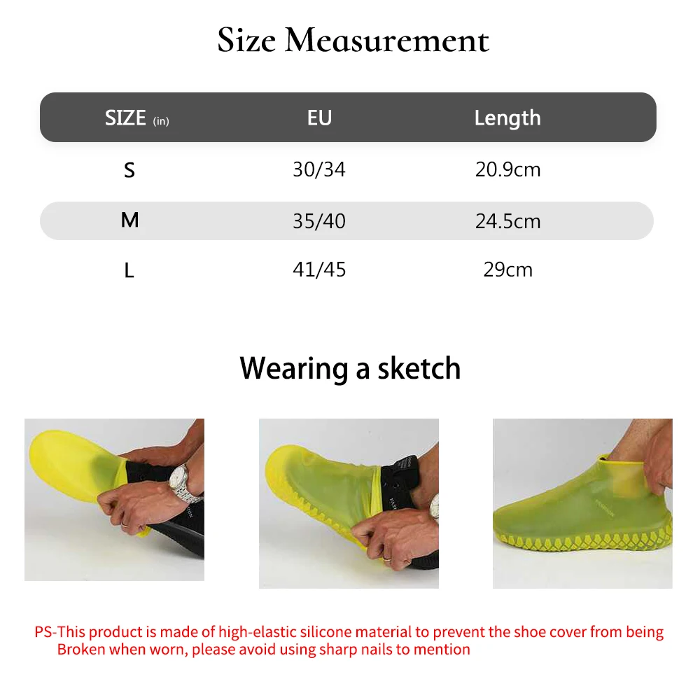 Overschoenen Чехлы для обуви многократного применения пылезащитный дождевик зимний шаг в обуви Водонепроницаемые силиконовые чехлы для обуви на выбор 25-45 ярдов