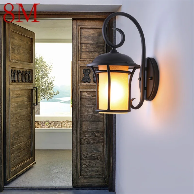 

8M Outdoor Wall Light Classical LED Sconces Retro Lamp Waterproof IP65 Decorative For Home Porch Villa