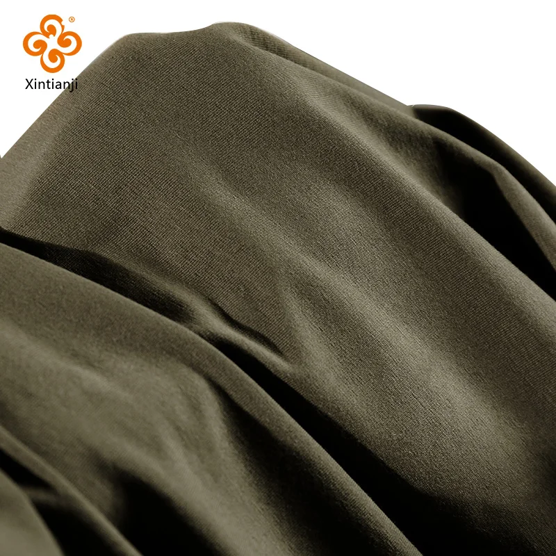 Sustainable Cotton Spandex Jersey Fabric for Women’s Dresses, Opaque Finish